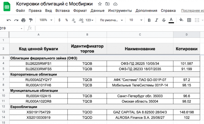 Формат по образцу в гугл таблицах