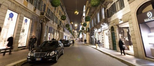 Via Montenapoleone - самые дорогие улицы в мире Милан Италия